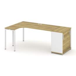 Стол эргономичный Concept CN.SA-218 Металл белый